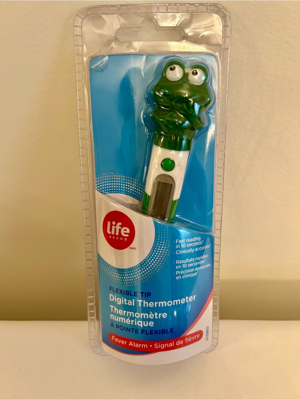 Life Brand. Kids Green Frog Digital Thermometer with Flexible Tip